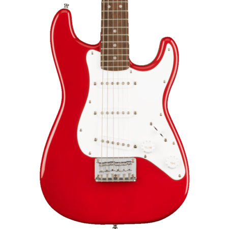 a red electric guitar