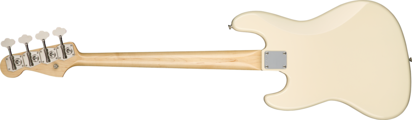 a white guitar with a black background