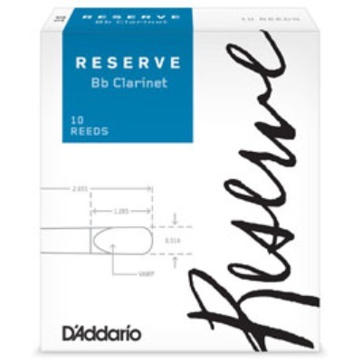 RESERVE Bb Clarinet 10 REEDS D'Addario Reserve