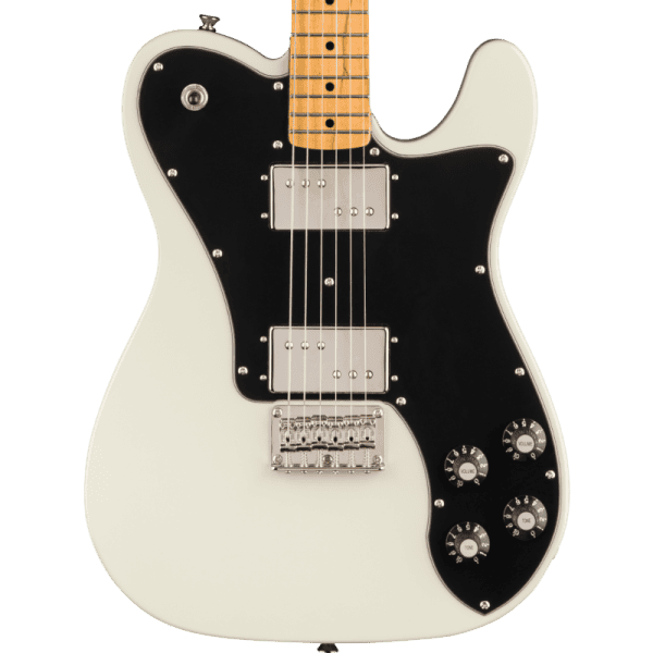a black electric guitar