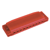 CCHred Hohner Clearly Colorful Harmonica