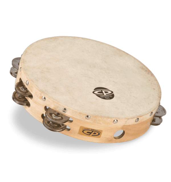 CP BY LP® 10" TAMBOURINE WITH HEAD DOUBLE ROW