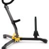 ds532bb_1 HERCULES ALTO/TENOR SAXOPHONE & FLUTE/CLARINET STAND W/BAG
