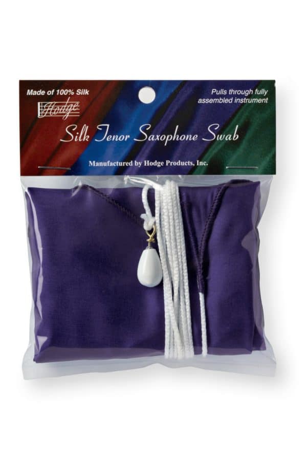 Hodge Silk Tenor Sax Swab, Black