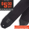 levys-wide-cotton-black Levy's Right Height™ Wide Cotton Guitar Strap