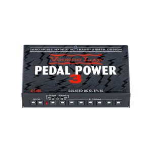ZERO NOISE HYBRID DC TRANSFORMER DESIGN VOODOO LAB PEDAL POWER 3 X-LINK ISOLATED DC OUTPUTS 200mA 500mA 12V 1A 12V 9v / 500mA