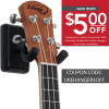 ukebkcoupon Gator Black Wall Mount Ukulele/Mandolin Hanger