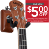ukemhcoupon Gator Mahogany Wall Mount Ukulele/Mandolin Hanger