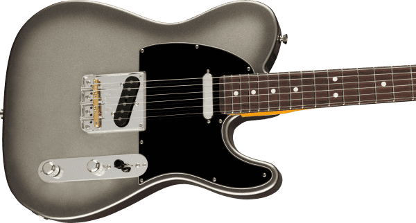 a brown electric guitar