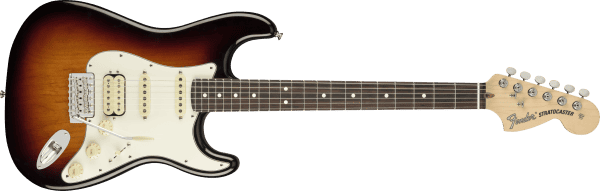 a brown electric guitar