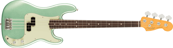 a green electric guitar
