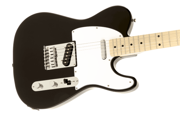 a white electric guitar