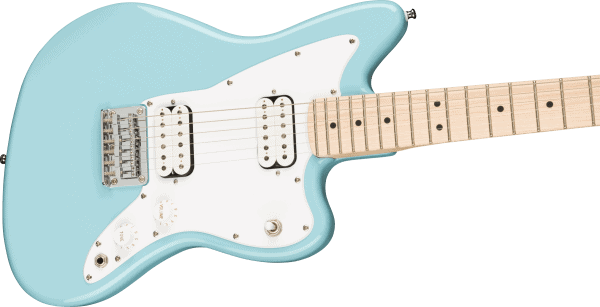 a white electric guitar