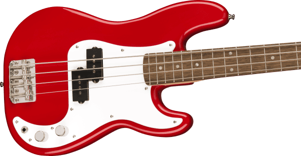 a red electric guitar