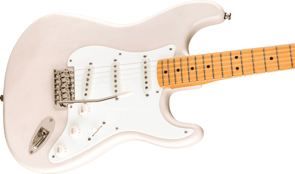 a white electric guitar