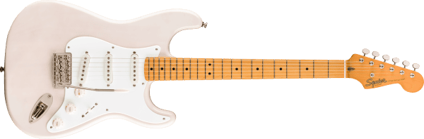 a white electric guitar