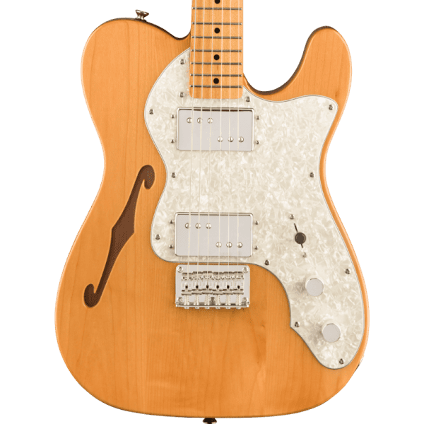 a brown electric guitar