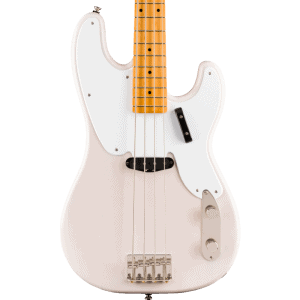 a white electric guitar