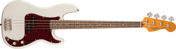 a red and white electric guitar
