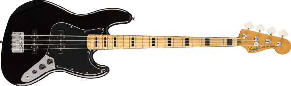 a black electric guitar