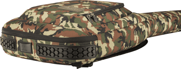 a camouflage and black camouflage jacket