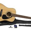 Gigmaker Standard-Natural-contents Yamaha GigMaker Standard Acoustic Guitar Package