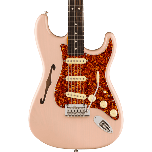 Limited Edition American Professional II Stratocaster Thinline in Transparent Shell Pink