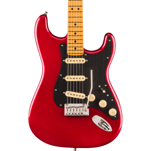 American Ultra II Stratocaster in sinister red