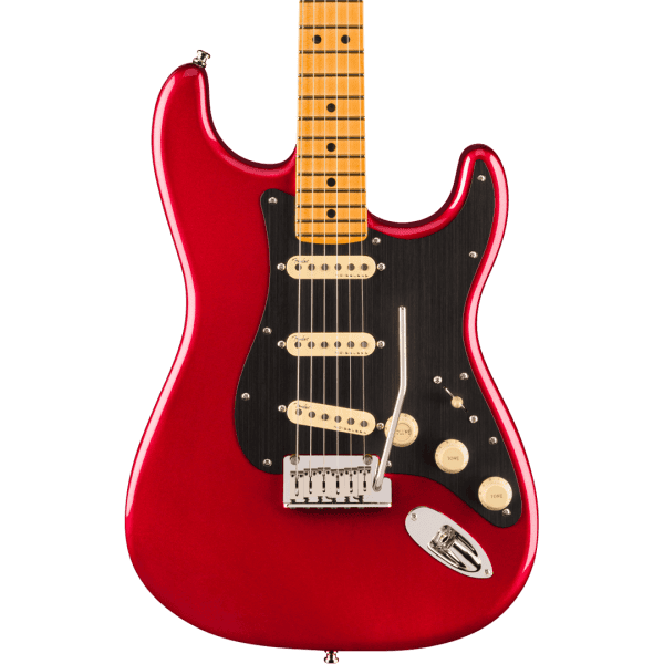 American Ultra II Stratocaster in sinister red