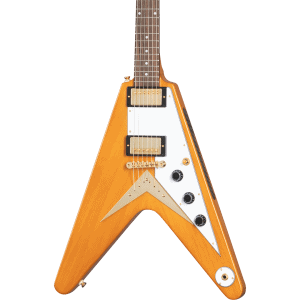 Epiphone 1958 Korina Flying V in Aged Natural